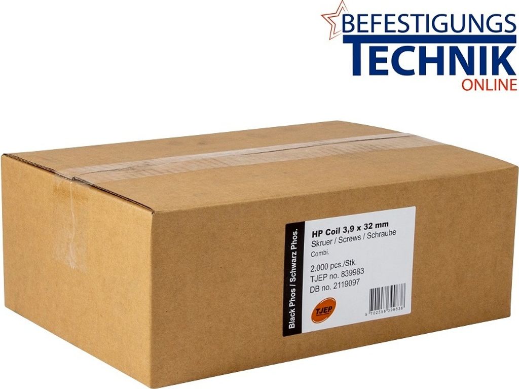 TJEP HP 3,9/32 mm Schnellbauschrauben Kombi Trockenbau Stahl Holz High Pressure Makita AR411HR HP