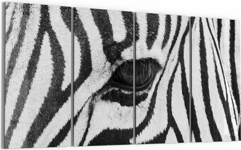 DEQORI Glasbild Echtglas 4x30x60 cm 'Blick der Wildnis' Wandbilder XXL groß
