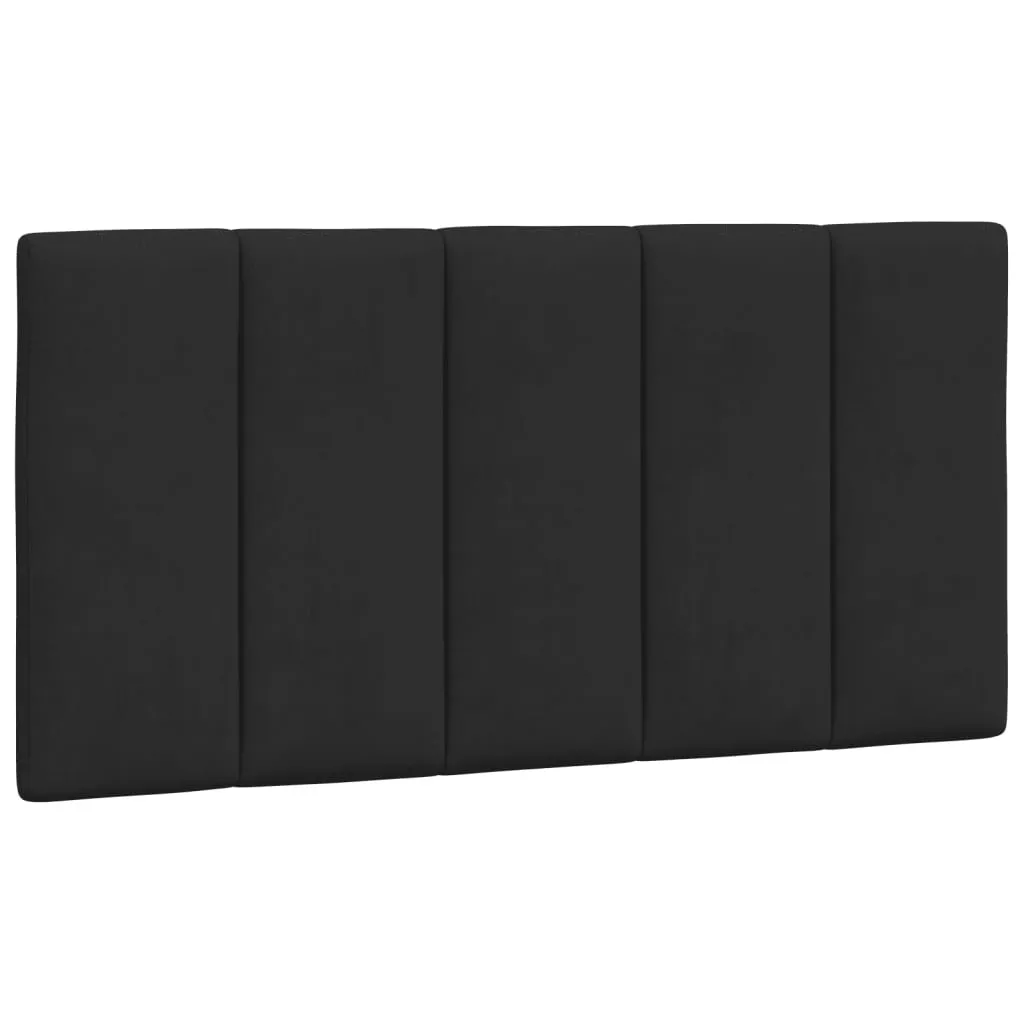 Cuscino Schienale Hanko 100 cm Velluto Nero - Supporto Testiera