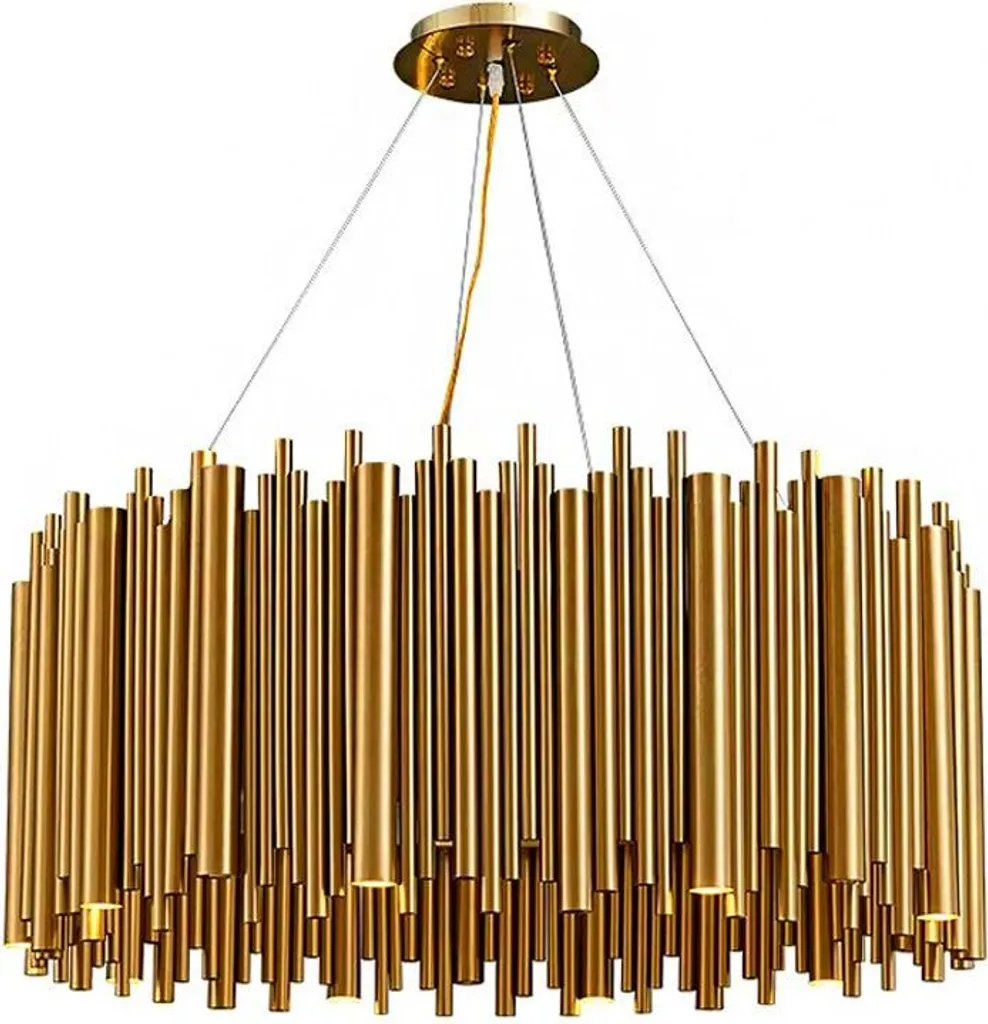 Éclairage de plafond Toolight APP1560-12CP Gold pour salle à manger