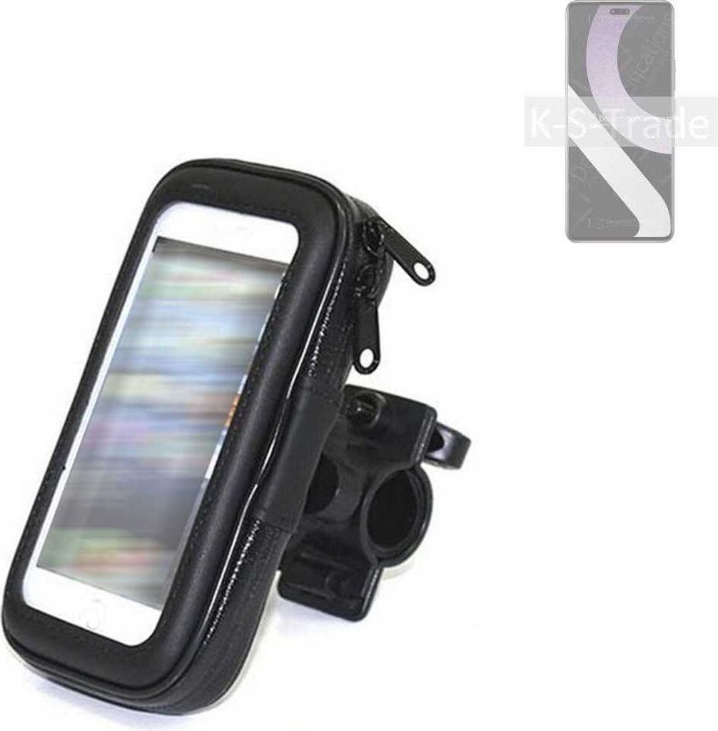 K-S-Trade Fahrrad-Halterung kompatibel mit Xiaomi Civi 2 Handy-Halterung Halter Lenkstange Fahrradhalterung Motorrad Bike Mount Wasserabweisend
