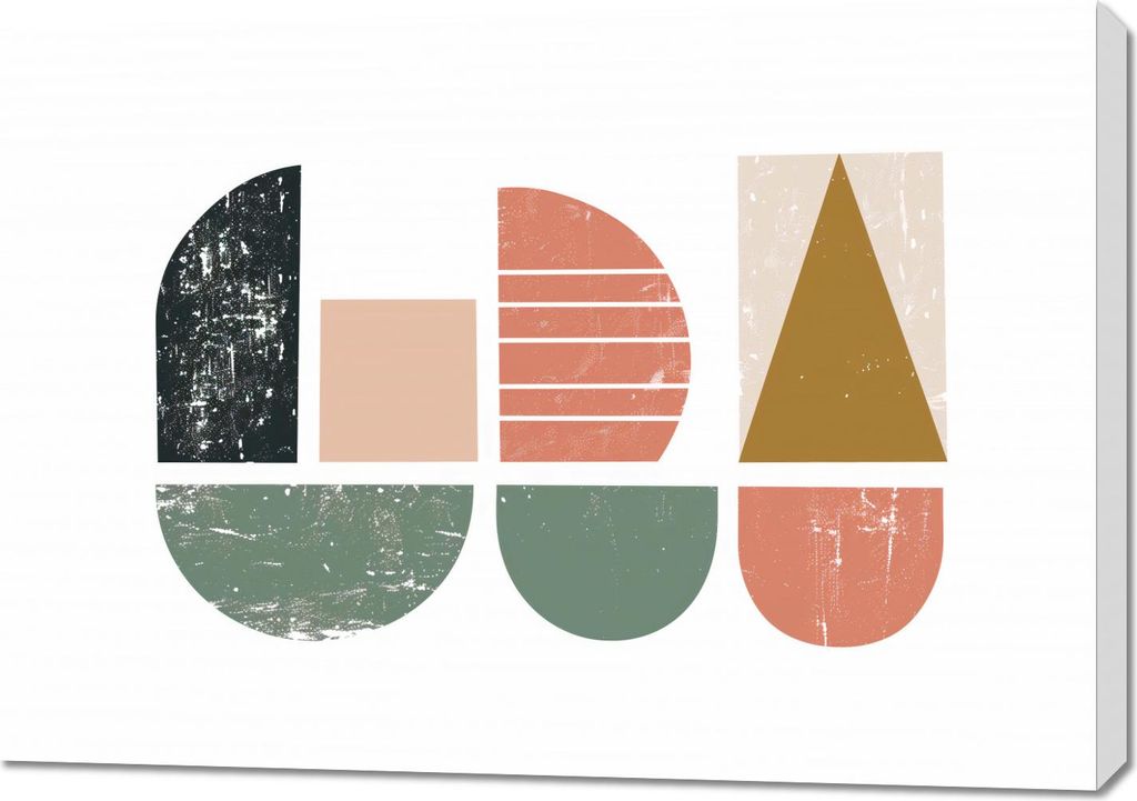 Bild 100x70cm Körnige Symmetrie