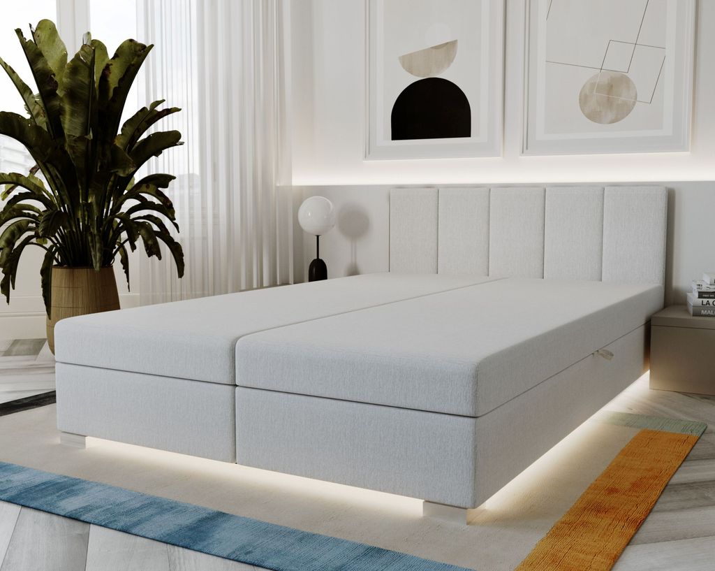 Hotelbett 160x200 ROSIE 8 - weiß