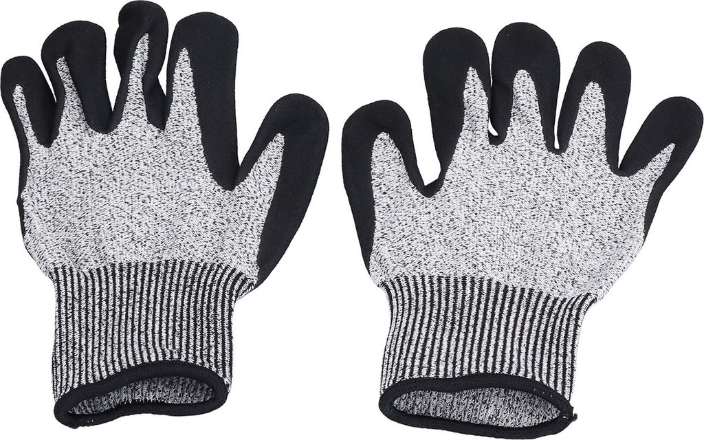 Bauhandschuhe Anti Cut Level 5 Schutz gummiert mattiert rutschfest verschleißfest multifunktionale Sicherheitshandschuhe