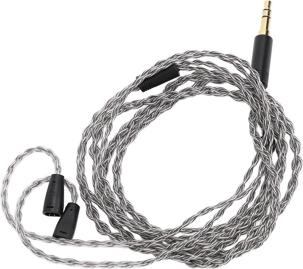 Postříbřený měděný kabel pro sluchátka, 3,5 mm stereo Obrázek produktu 