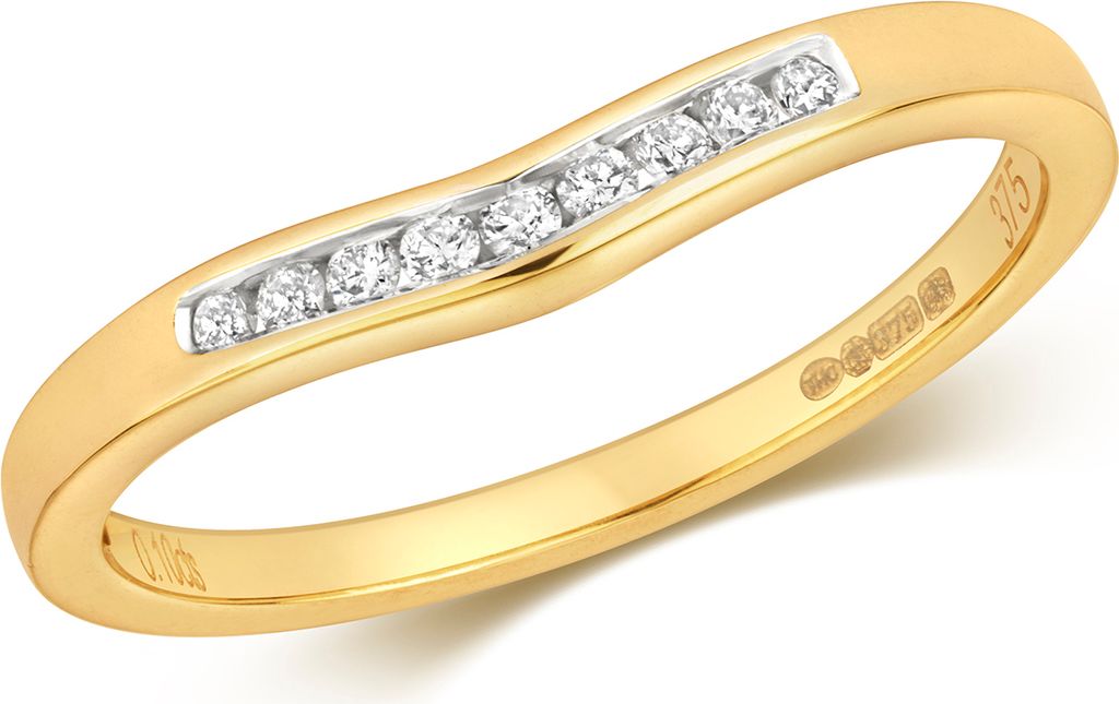 Funkelndes Feuer 9 Karat (375) Gold Damen - Diamant Produktbild 