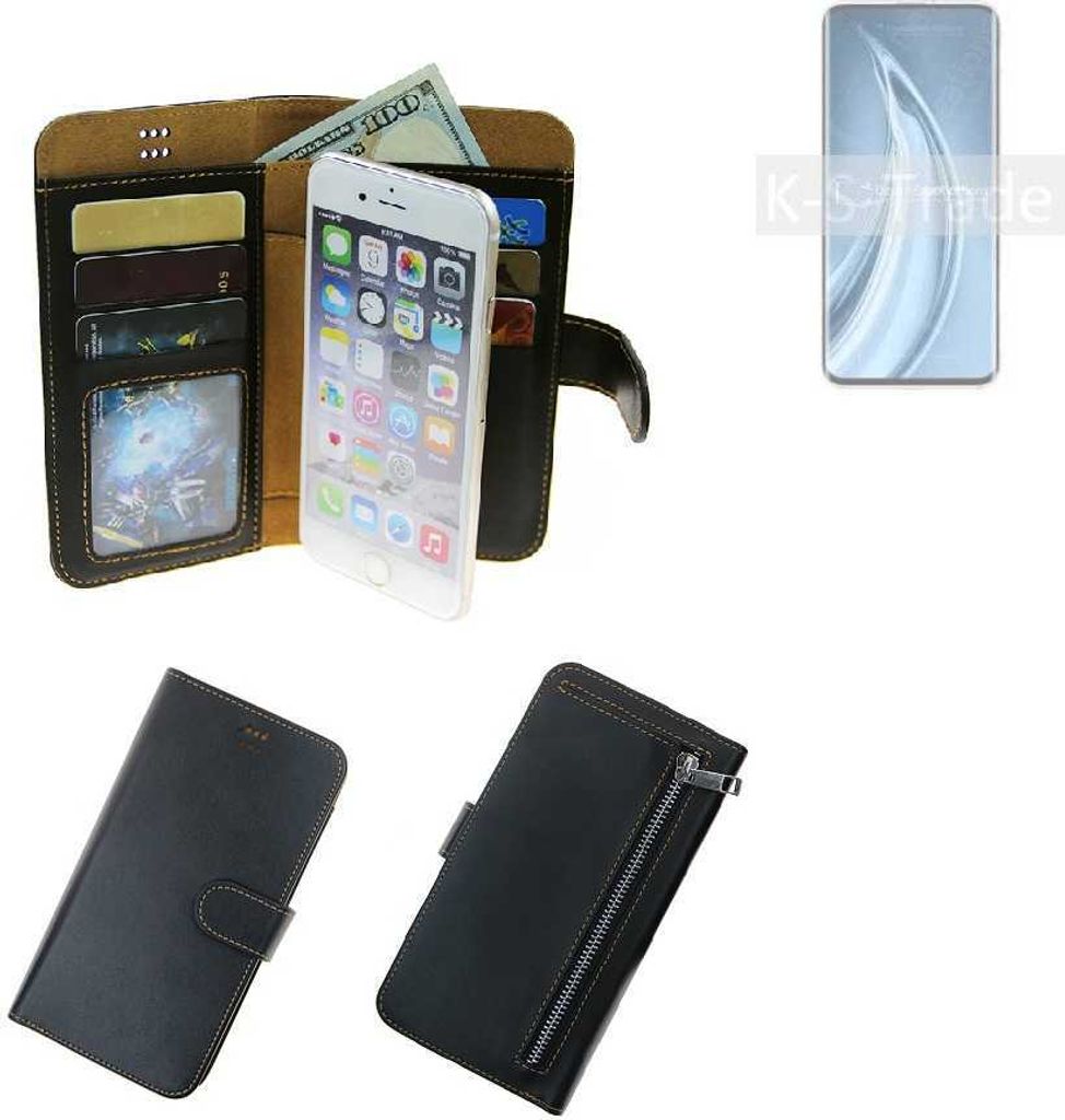 K-S-Trade Schutz Hülle kompatibel mit Xiaomi Mi 10s Klapphülle Case Phone cover Slim Handytasche Handy Hülle schwarz aus Kunstleder (1 Stk)