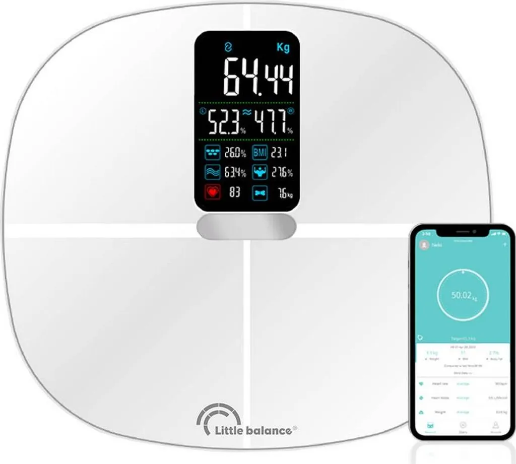 Pèse-personne impédancemètre connecté blanc 180kg Little Balance 8464