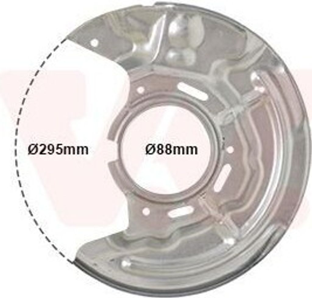 VAN WEZEL Spritzblech Bremsscheibe für TOYOTA Avensis Kombi (T22) Vorne Links 5304371 Ankerblech