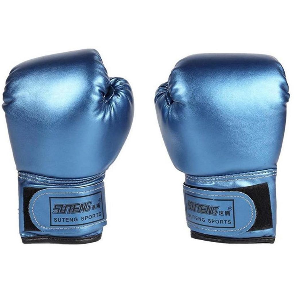 Bokshandschuhe Set – Kickboxen & Boxen Gloves für Damen, Herren & Kinder – Blau