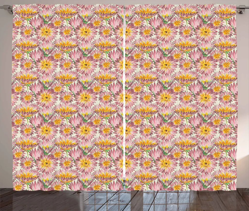 ABAKUHAUS Tenda Rustica Margherite 280x175cm | Tende Shabby Chic Retro