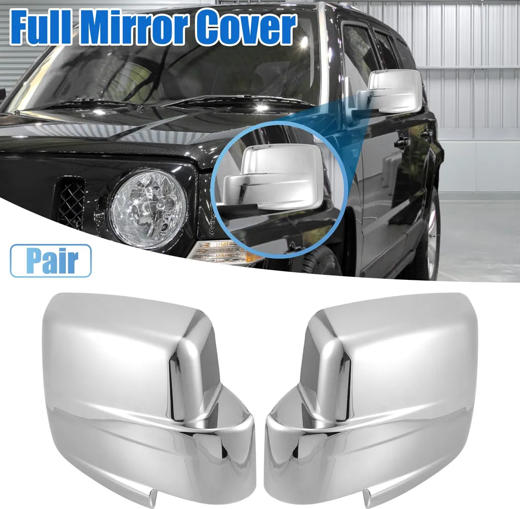 Rénover vos Rétroviseurs Jeep Patriot - Kit Coques Chrome Complet 2pcs