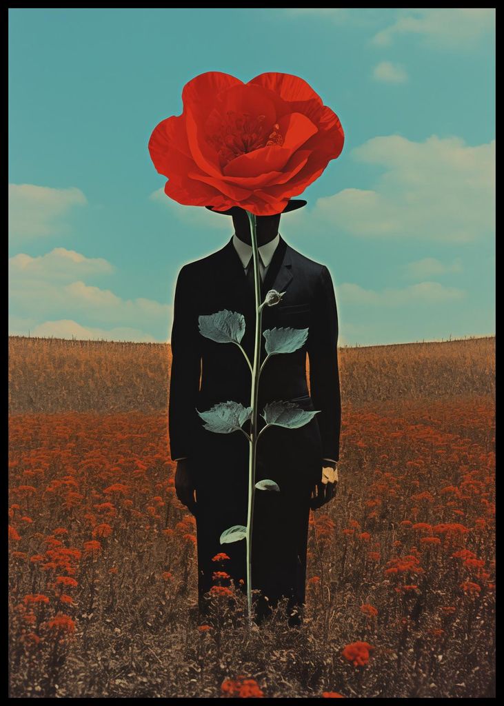 Poster 59,4x84,1cm Beobachter hinter dem Makro