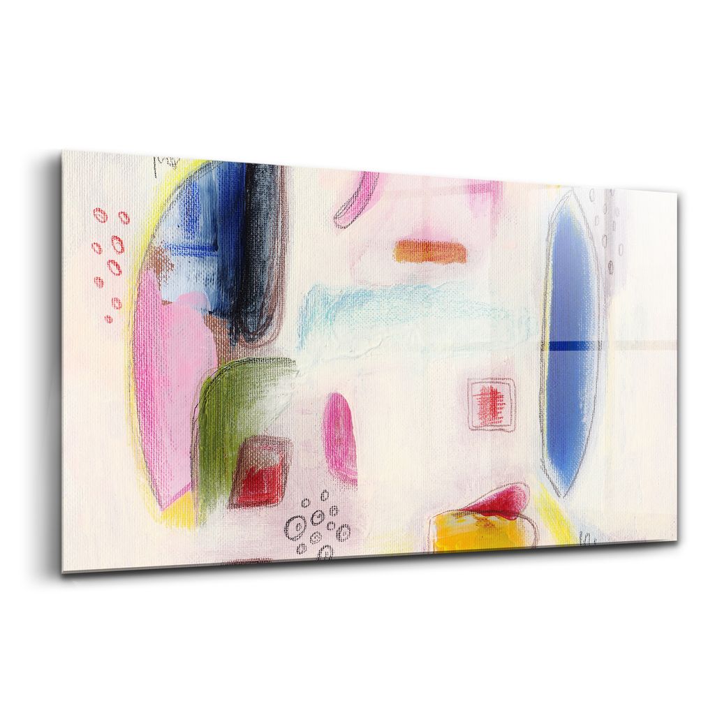 Glasmalerei - dekorative Malerei - moderne Malerei - 140x70 - Abstrakte Zeichnung