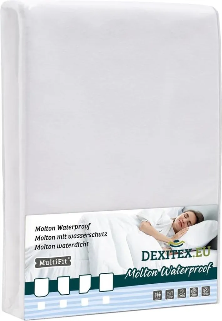 Protège-matelas imperméable French Bed en flanelle de coton doux - Blanc