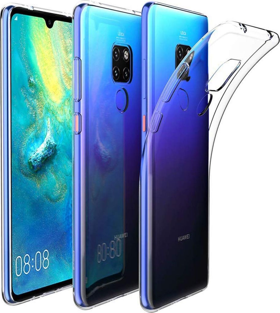 Conie Silikon Schutzhülle für Huawei Mate 20 Tasche klar Case Cover Bumper Hülle durchsichtig in transparent
