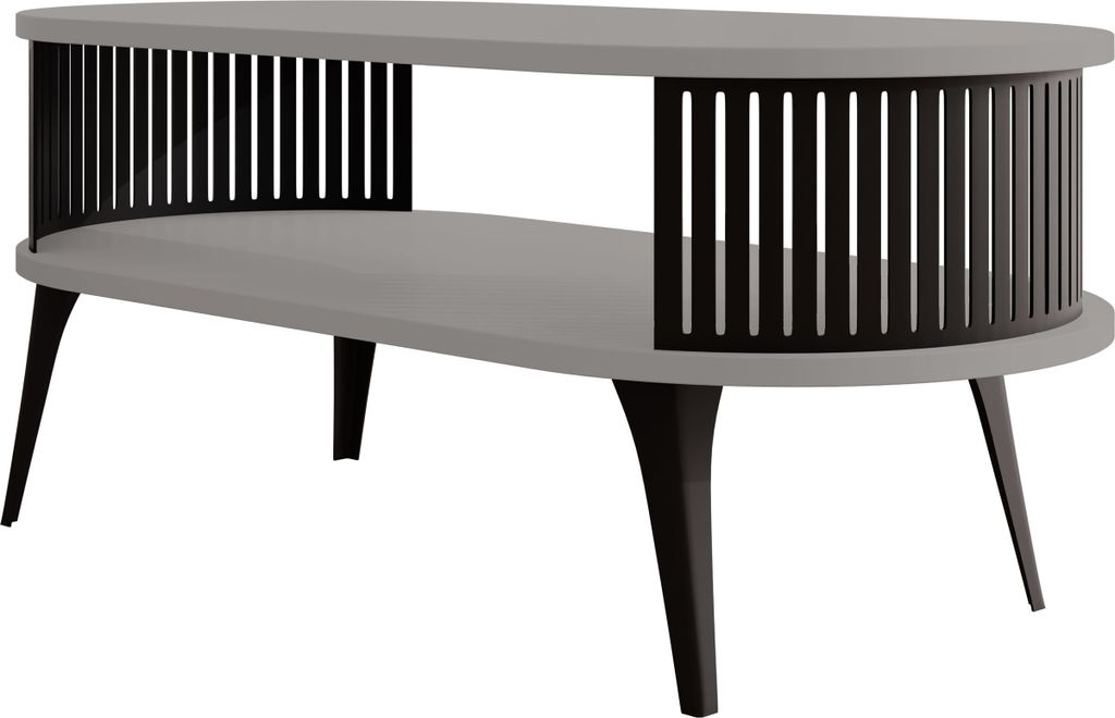 MIRJAN24 Couchtisch Roenni Oval, Wohnzimmer Kaffeetisch, Produktbild 