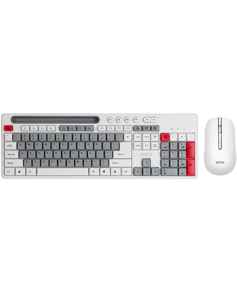 MARVO WS009 Combo Clavier et Souris Sans Fil QWERTY Anglais 1600 DPI