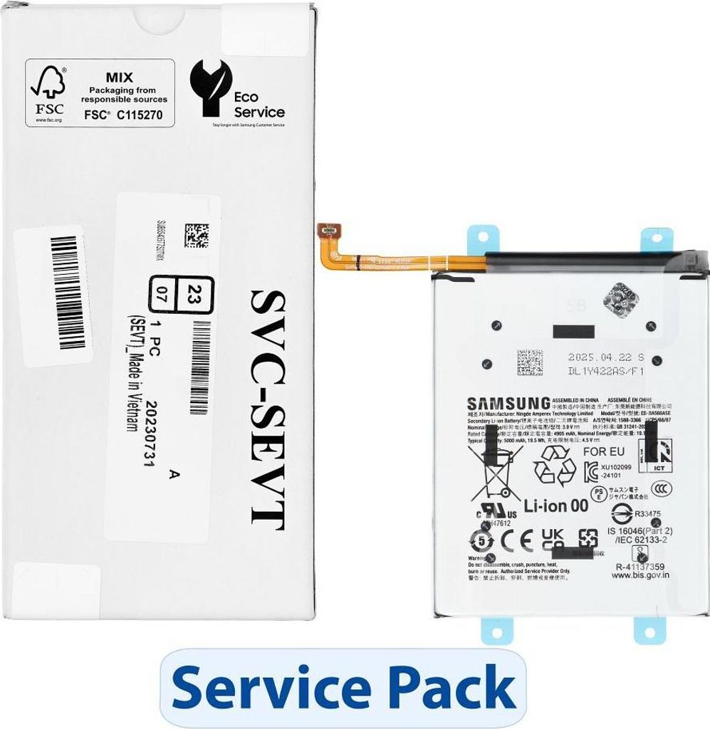 ServicePack Battery EB-BA566ASE passend für SAMSUNG A36 5G A366B GH82-36843A