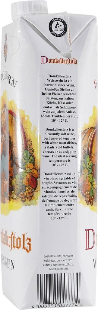 Domkellerstolz EGTafelwein Weißwein (12 x 1 l) Produktbild 3