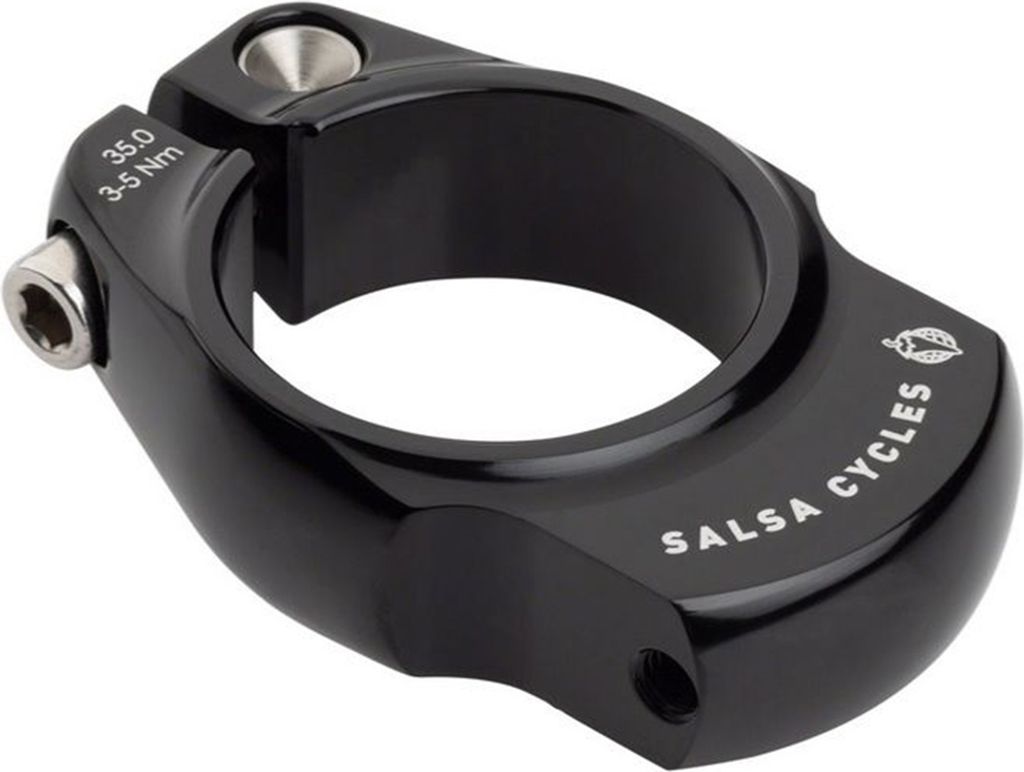 Salsa Rack-Lock Sattelklemme mit Gepäckträgeraufnahme, 35.0mm, black
