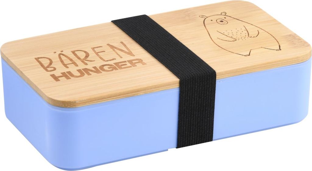 KESPER Brotdose blau, Bambus, Kunststoff 18,5x10,5x5cm Produktbild 