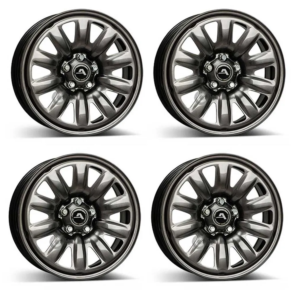 Lot de 4 Jantes en Acier pour Roues Hiver Peugeot Partner 6,5Jx16 ET47