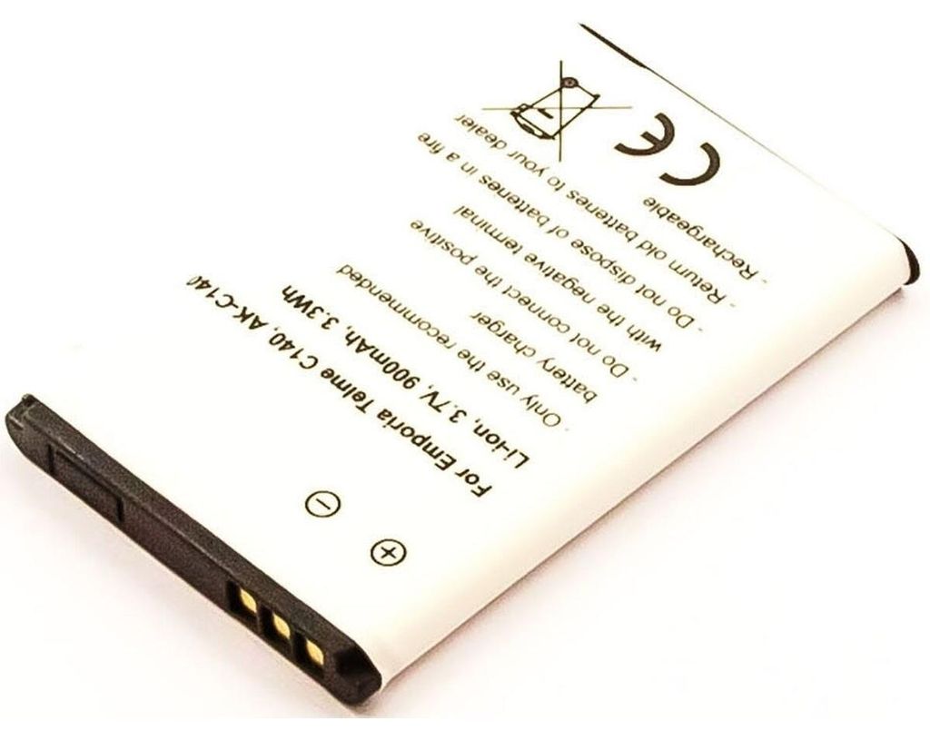 Akku für Emporia Telme C140 Li-Ion 3,7 Volt 900 mAh Produktbild 