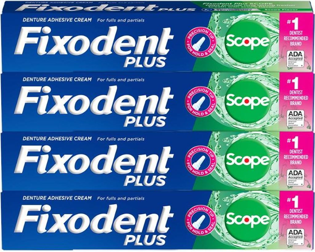 Fixodent | Zahnprothesenhaftcreme - 4er-packung - 57g - Produktbild 