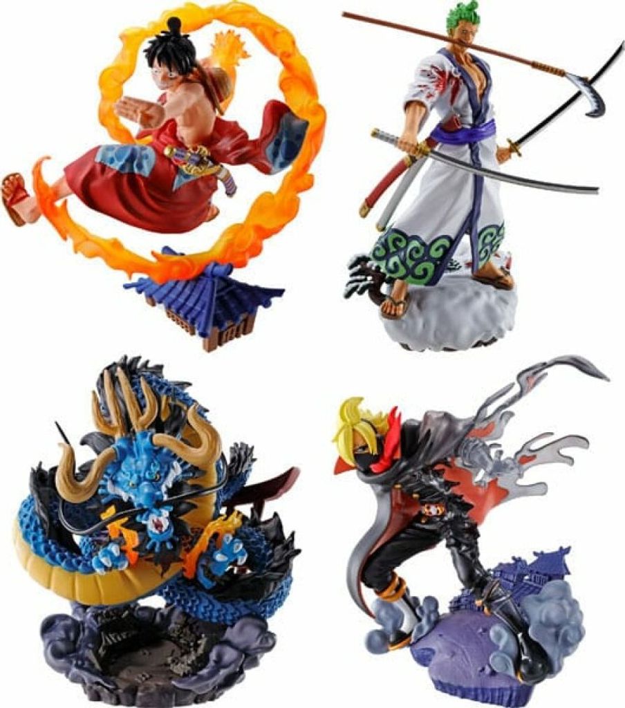 MegaHouse - One Piece Petitrama PVC Mini-Statue Logbox Re Birth Wano Kuni Vol. 1 zufällige Figur 9 cm