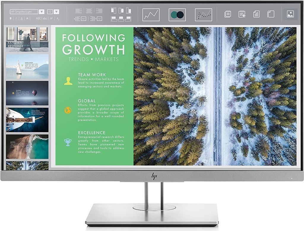 HP EliteDisplay E243, 60,5 cm (23.8"), 1920 x 1080 px, Full Obrázok produktu 