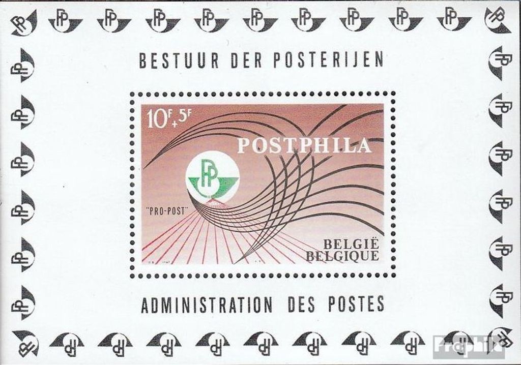 Briefmarken Belgien 1967 Mi Block38 (kompl.Ausg.) postfrisch Postphila 1967