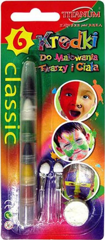 Segmentierte Schminkstifte 6 Farben classic Titanum