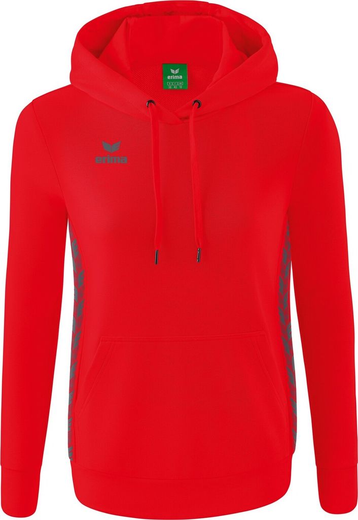 Erima Essential Team Hoody Rot/Schiefergrau