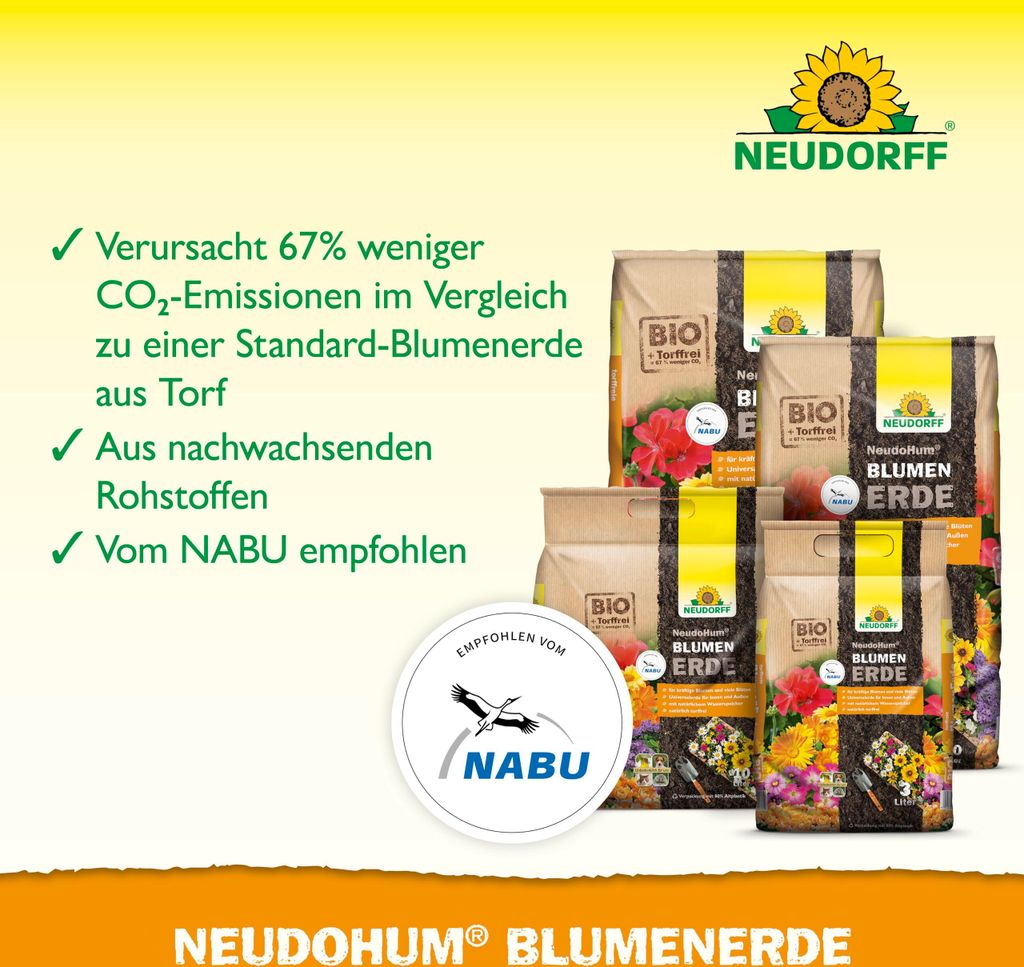 NEUDORFF® NeudoHum®BlumenErde 40 Liter torffrei Produktbild 8