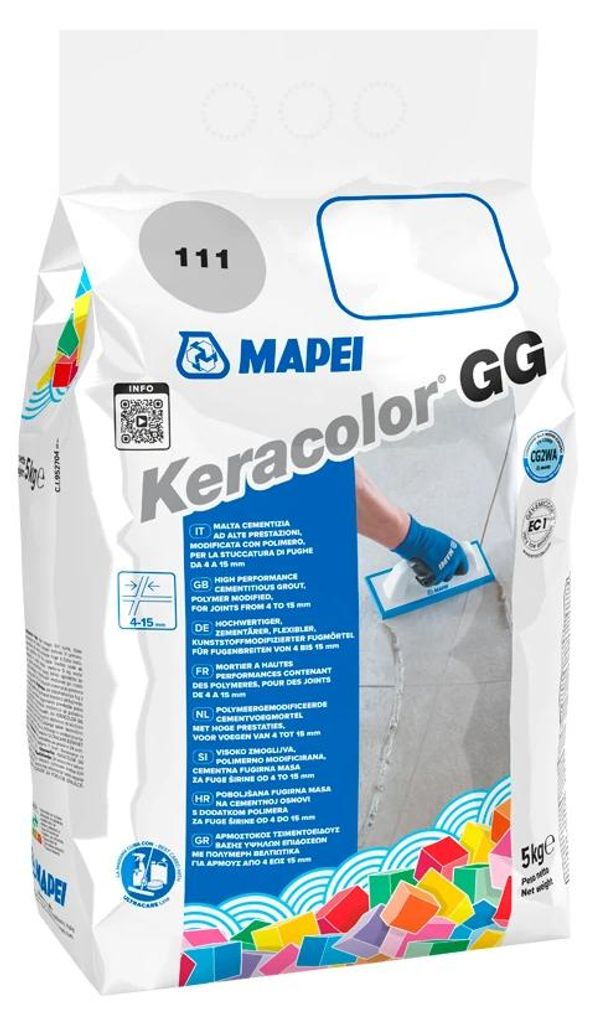 CASA39 Mapei Keracolor GG 112, middelgrijs, voegmortel voor Productafbeelding 