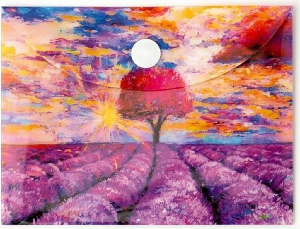 Teczka kopertowa PP A7 Lawenda Vista Narcissus