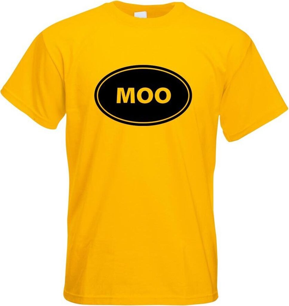 Kiwistar - T-Shirt - gelb - MOO Herren Funshirt Bedruckt Design Sprüche Spruch Motive - mit Motiv Bedruckt - Funshirt Design - Sport - Freizeit - ...