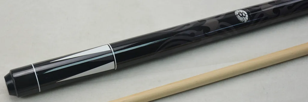 Queue de billard Buffalo Poolball Fun 3 Noir Blanc Gris - Modèle 145cm