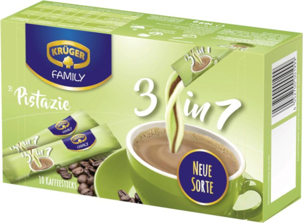 Krüger Family 3 w 1 Typ Pistazie Napój w proszku 10x16,9 g Zdjęcie produktu 