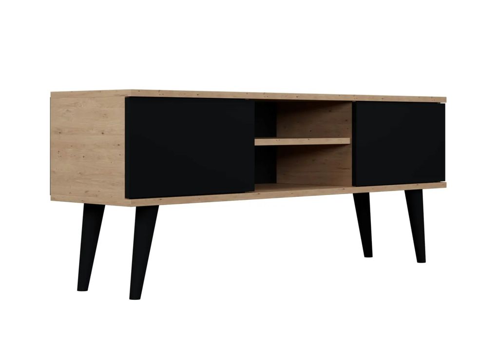 TV-Tisch TORONTO 120 cm Eiche artisan/schwarz