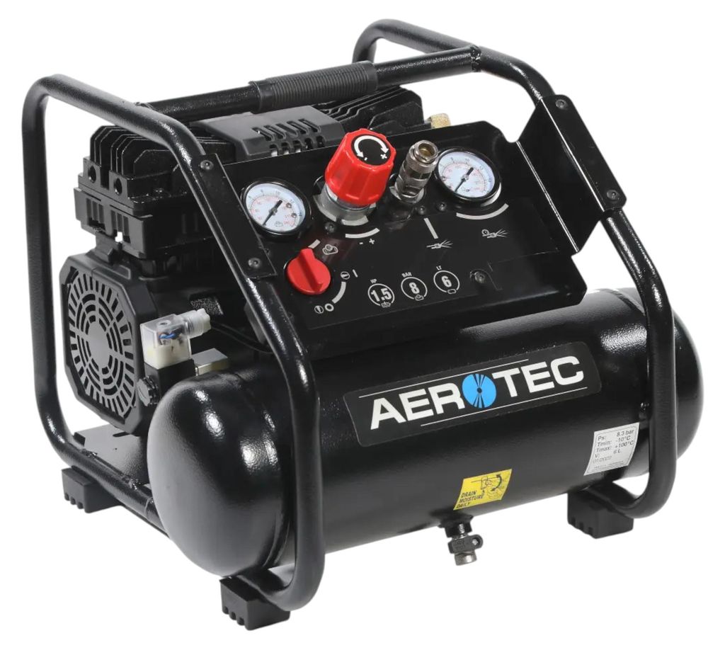 Aerotec Tech 160-6 Silent Kolbenkompressor 8 bar 1,1 kW 160 Produktbild 