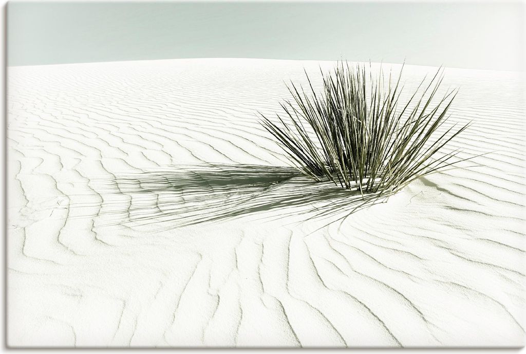 ARTland Leinwandbild Dünen, weißer Sand Vintage Größe: 90x60 cm