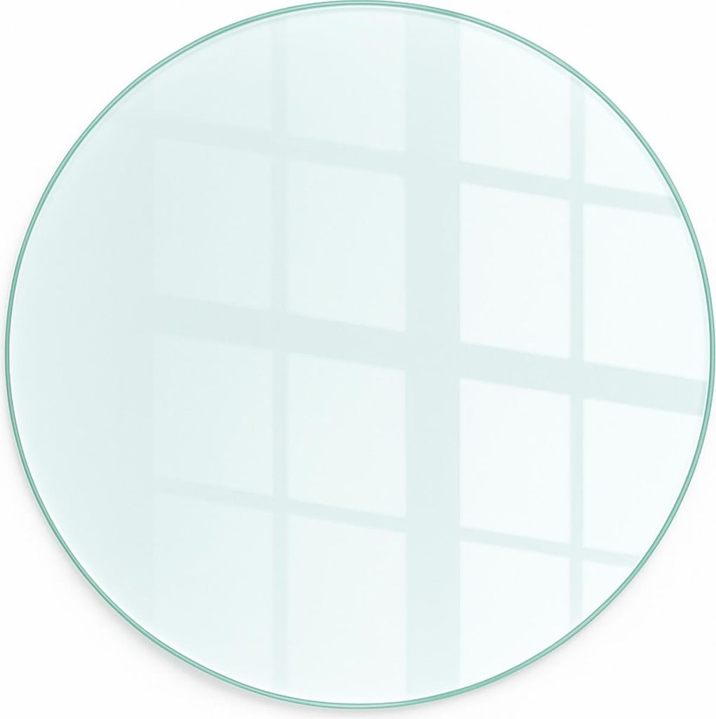 Glasbodenplatte für Kaminofen – Glasplatte als Hitzeschutz für Kaminöfen – Robustes Schutzglas – fi100 cm