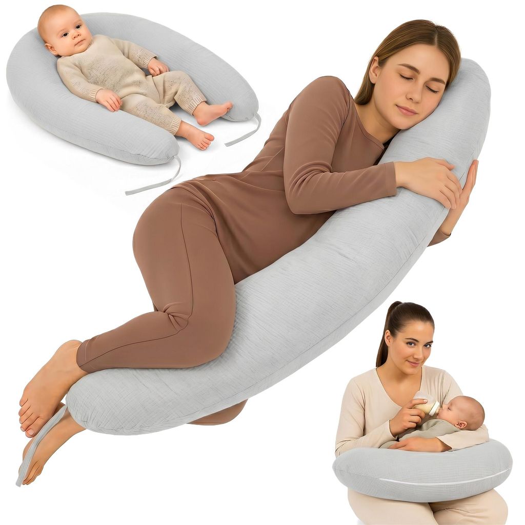 Totsy Baby Stillkissen XXL 190 cm Schwangerschaftskissen – Produktbild 