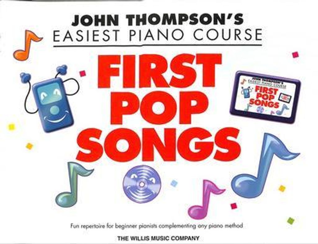 John Thompson's Piano Course First Pop Songs Productafbeelding 