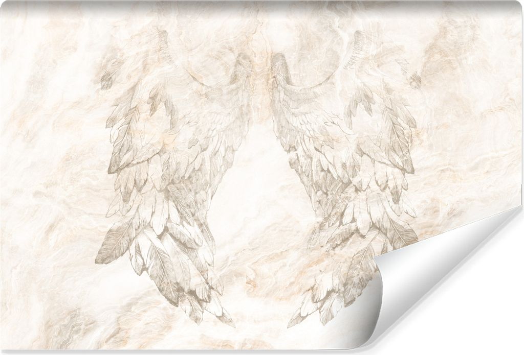 Muralo Vlies Fototapete ENGELSFLÜGEL Marmor Abstraktion Für Wohnzimmer Br. 90cm x Hö. 60cm