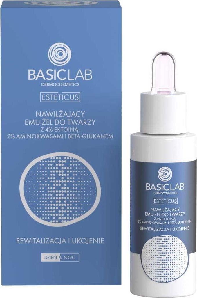 Basiclab Moisturizing Emulgel Serum with 4% Ection 30ml Produktbild 