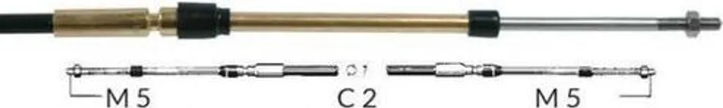 Commande de gaz Ultraflex C2 5,49m pour rénovation de console de pilotage - 2