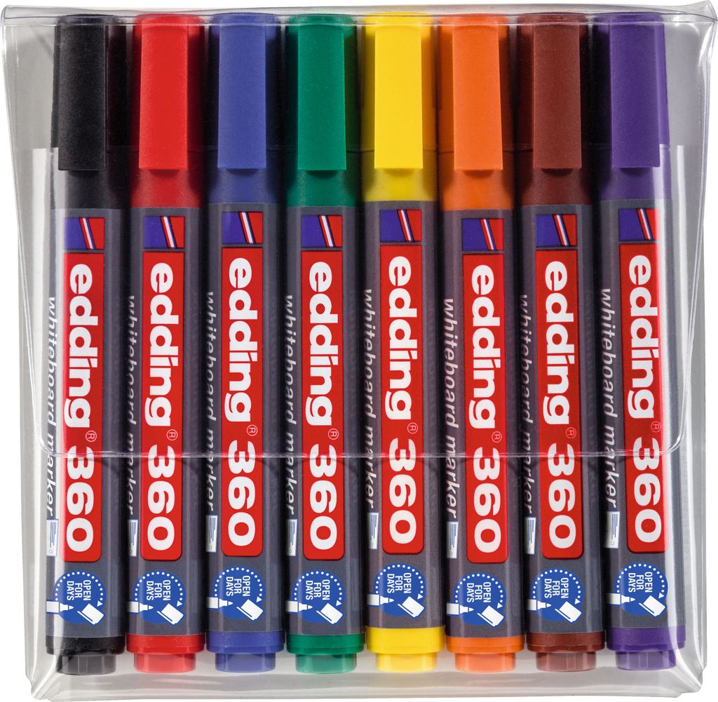 edding Whiteboard-Marker 8 Stk. Mehrfarbig 360 Produktbild 